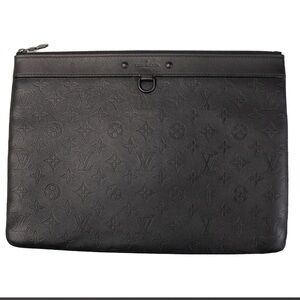 LOUIS VUITTON MONOGRAM DISCOVERY POCHETTE BLACK MEN BAG W/ LV DUST BAG & COA